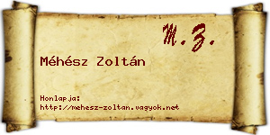 Méhész Zoltán névjegykártya